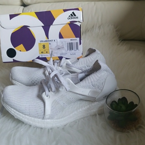 Adidas White Ultraboost X Running Shoes  - Picture 8 of 8